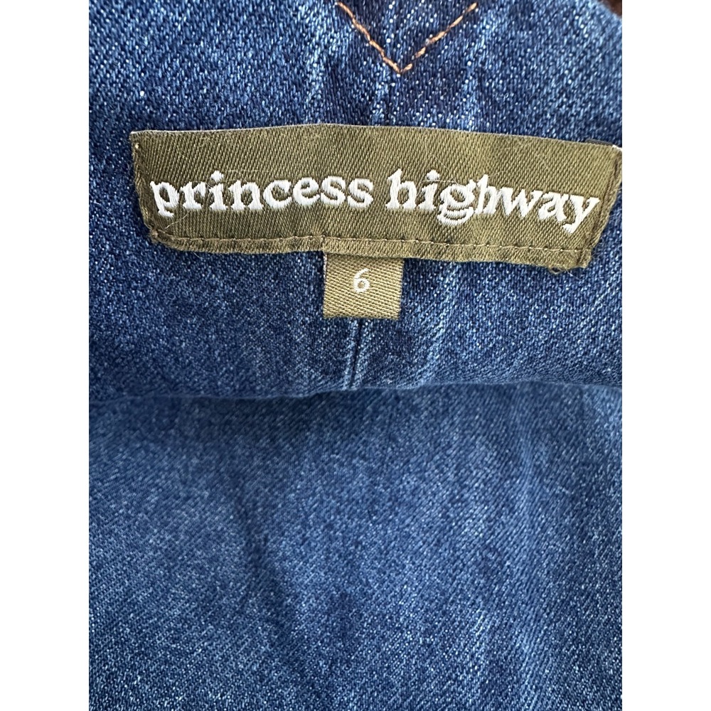 Princess Highway Daisy Days Embroidered Denim Overalls Blue Size 6 *Read - Picture 7 of 13
